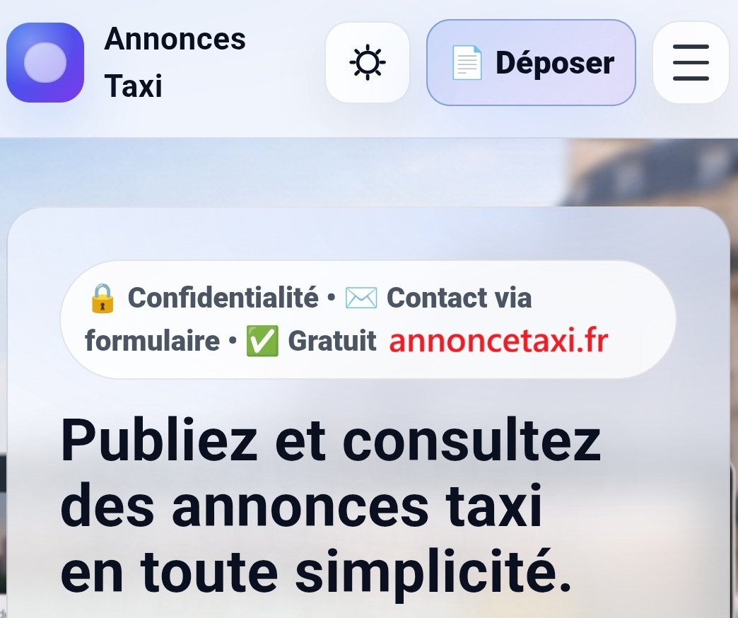 Annonce Taxi